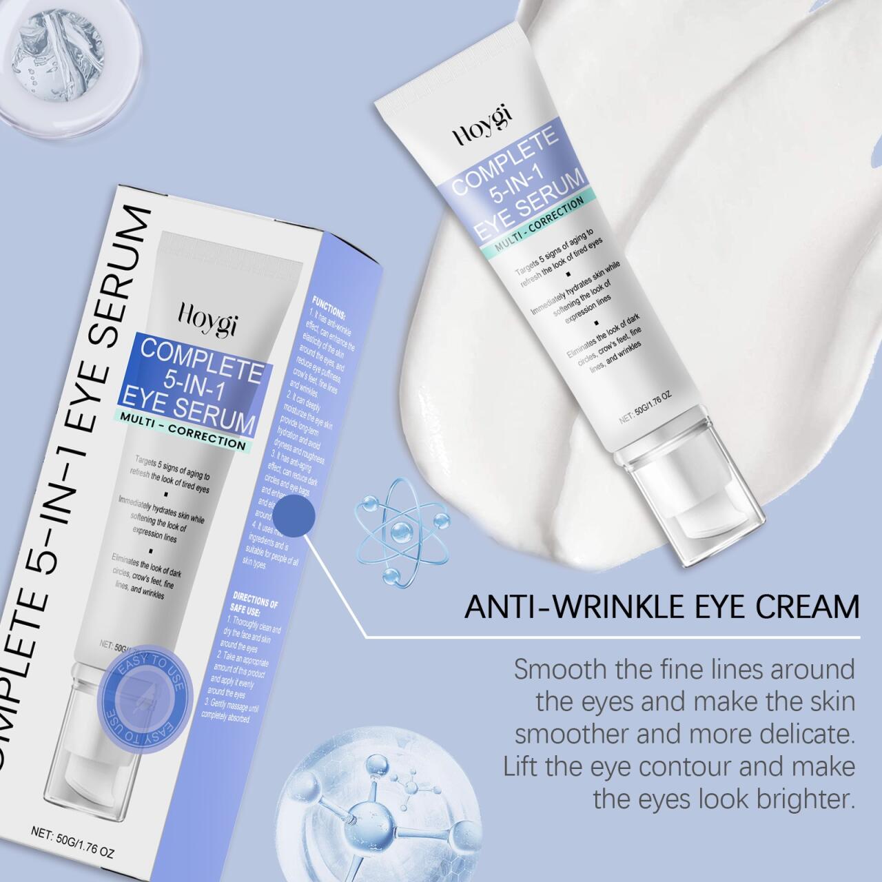 Sérum de Ojos 5 en 1 Multicorrección – Rejuvenece y Revitaliza tu Mirada